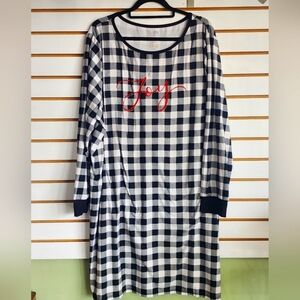 "Joy" holiday sleep dress Croft & Barrow 2x